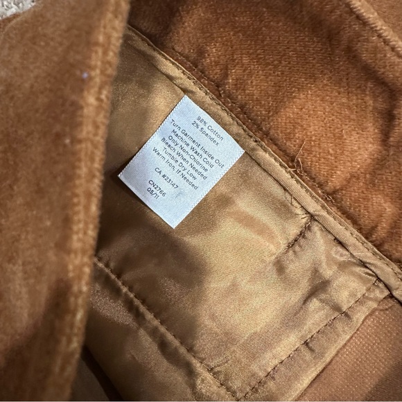 Talbots Curvy Petite Brown Velvet Pants Size 10P Straight Leg - Picture 8 of 9
